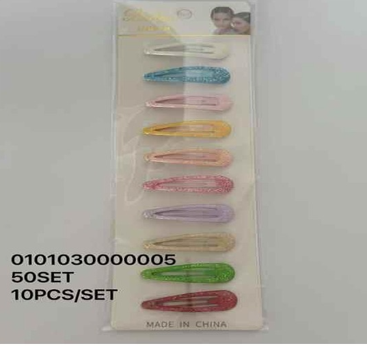 Lukadah Kids' Glitter Snap Hair Clips – 10-Piece Set in Assorted Pastel Colors