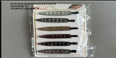 Lukadah Bulk Pack: 30 Sets of 10 Bling Crystal Hair Pins & Clips