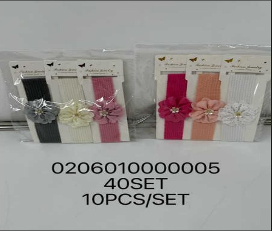 Lukadah Newborn Baby Shower Gift - Stretchy Head Wraps with Decorative Flowers