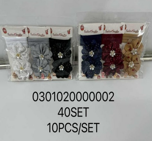 Lukadah Fashion Jewelry Baby Girl Headbands with Floral Embellishments