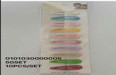 Lukadah Bulk Pack: 50 Sets of 10 Colorful Glitter Barrettes for Girls – Sparkly, Durable Hair Clips