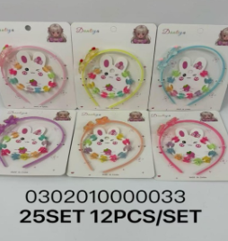 Lukadah Cute Cartoon Rabbit Hair Accessories Set for Kids  School, Parties, Travel, and Gifts