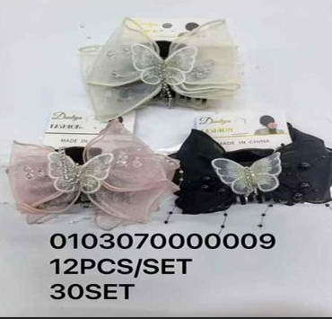 Lukadah Fashion Organza Butterfly Hair Jaw Clips for Women & Girls